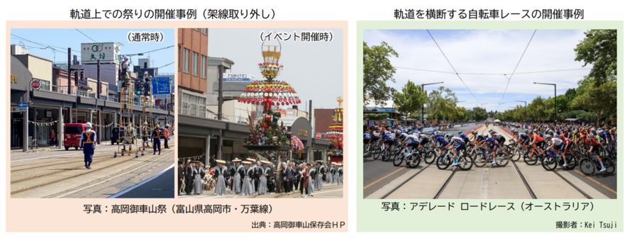 大通りで毎年実施している「ふるさと宮まつり」や「宇都宮ジャパンカップクリテリウム」はライトラインが通っても開催出来るの?